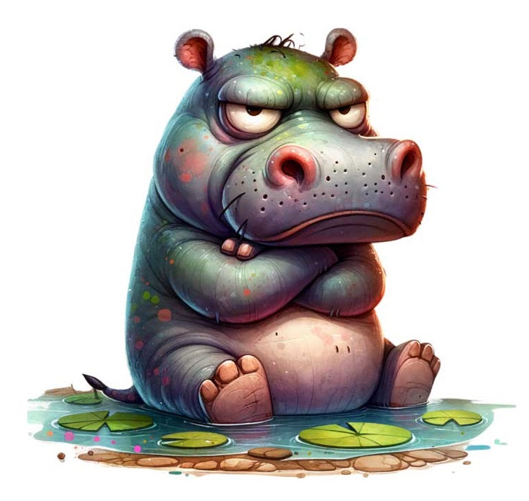 Motif "Nilfredo l'hippopotame" Art n° : TBX